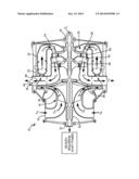 CROSS-FLOW TURBINE ENGINE diagram and image