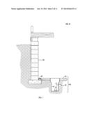 DRAINAGE SYSTEM FOR USE IN BASEMENTS AND A METHOD FOR ITS INSTALLATION AND     USE diagram and image