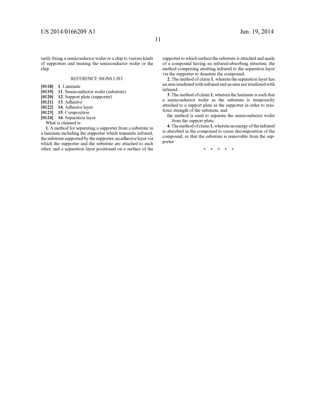 LAMINATE AND METHOD FOR SEPARATING THE SAME - diagram, schematic, and image 14