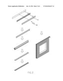 COMBINATION OF ROMAN SHADE AND HONEYCOMB SHADE diagram and image