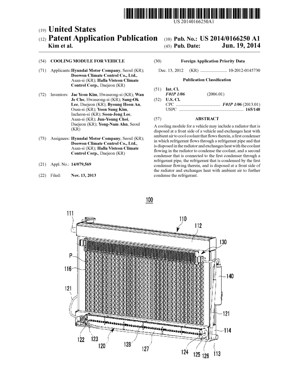 COOLING MODULE FOR VEHICLE - diagram, schematic, and image 01