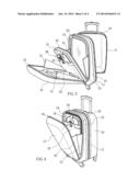 LUGGAGE WITH A STRUCTURE TO ACCOMMODATE A COMPUTER diagram and image