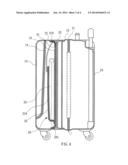 LUGGAGE WITH A STRUCTURE TO ACCOMMODATE A COMPUTER diagram and image