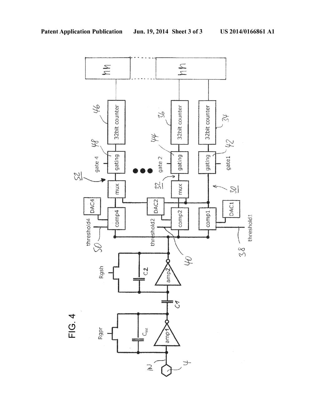 SINGLE PHOTON COUNTING DETECTOR SYSTEM HAVING IMPROVED COUNTER     ARCHITECTURE - diagram, schematic, and image 04
