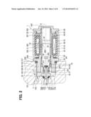 ELECTROMAGNETIC VALVE DEVICE FOR HIGH-PRESSURE FLUID diagram and image