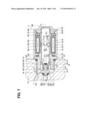 ELECTROMAGNETIC VALVE DEVICE FOR HIGH-PRESSURE FLUID diagram and image