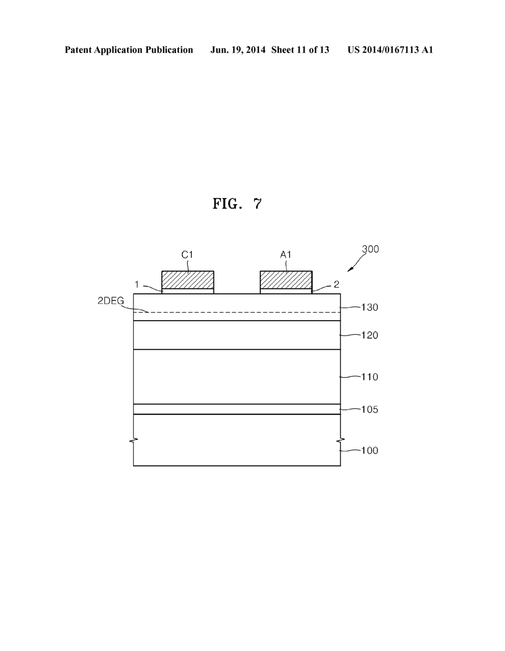 GALLIUM NITRIDE BASED SEMICONDUCTOR DEVICES AND METHODS OF MANUFACTURING     THE SAME - diagram, schematic, and image 12