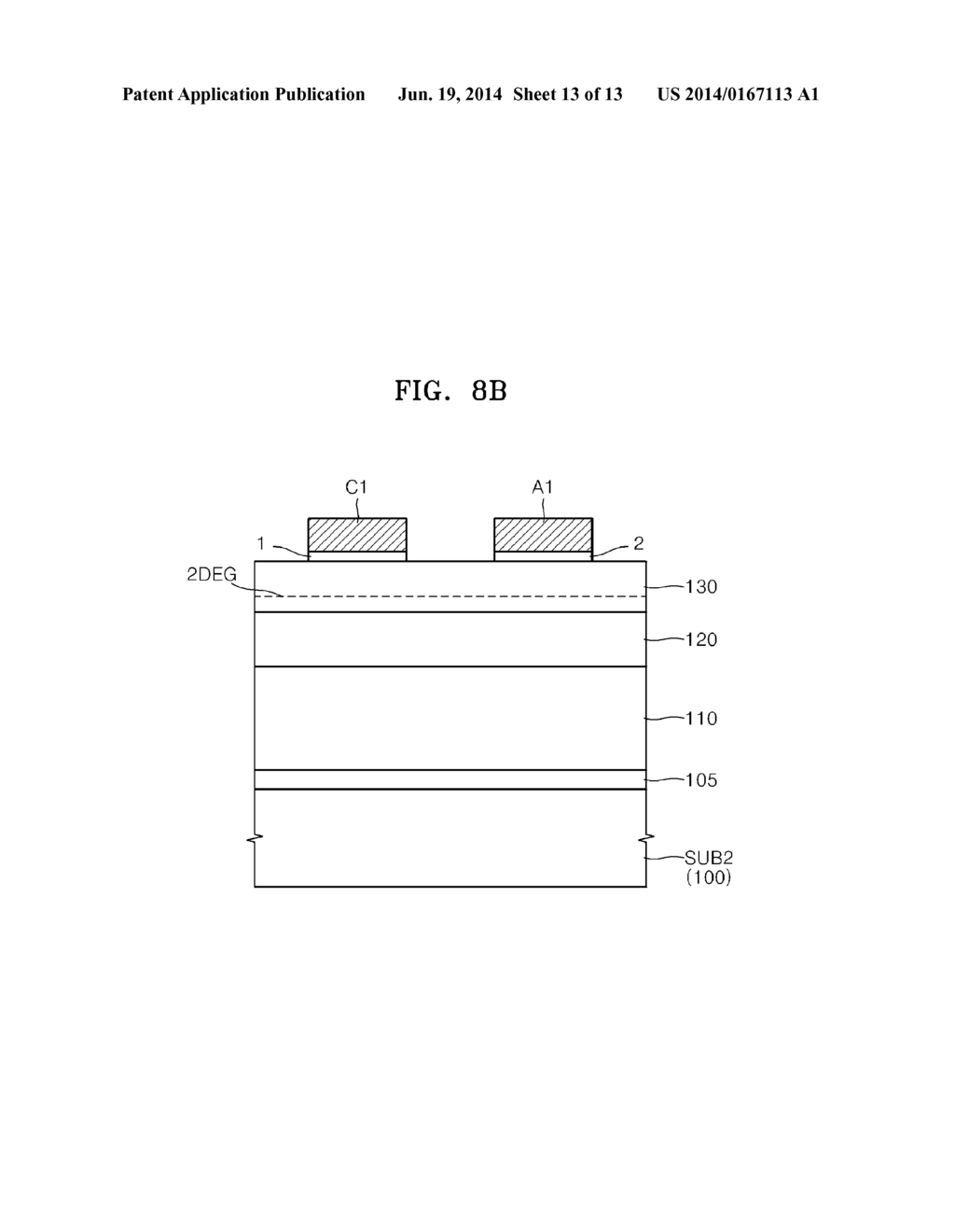 GALLIUM NITRIDE BASED SEMICONDUCTOR DEVICES AND METHODS OF MANUFACTURING     THE SAME - diagram, schematic, and image 14