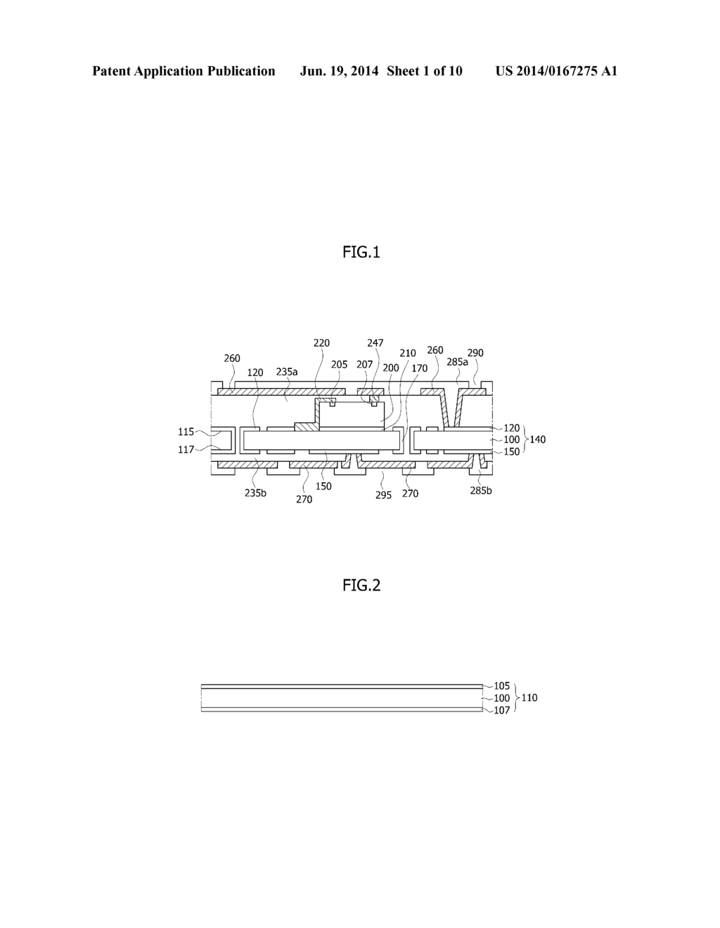 EMBEDDED PACKAGE AND METHOD OF MANUFACTURING THE SAME - diagram, schematic, and image 02