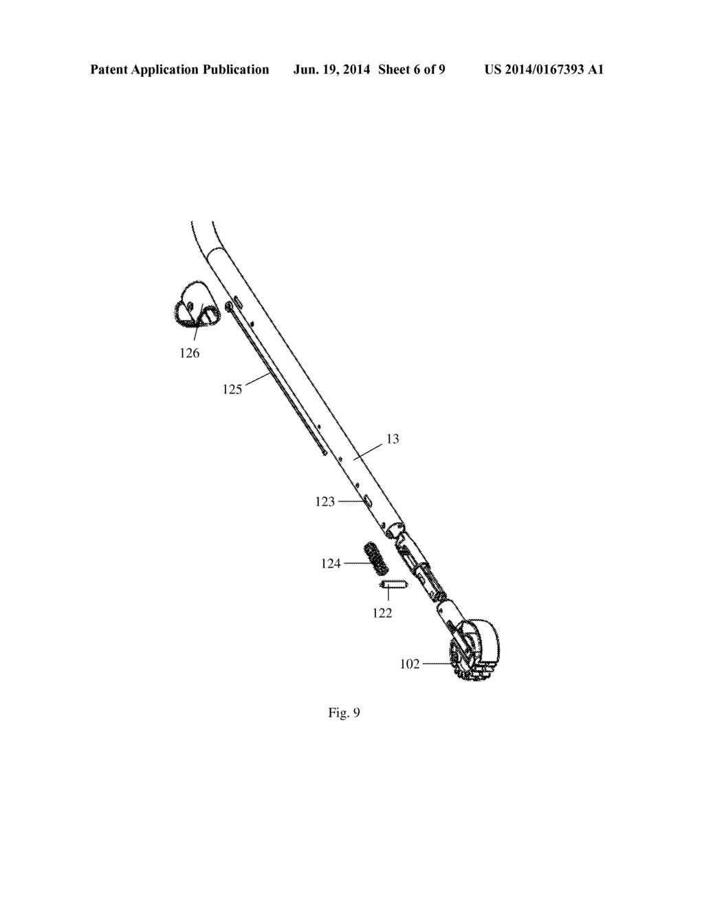 FOLDABLE STROLLER FRAME HAVING THREE SECTIONS JOINED TO AND FOLDABLE     AROUND A COMMON HUB STRUCTURE - diagram, schematic, and image 07