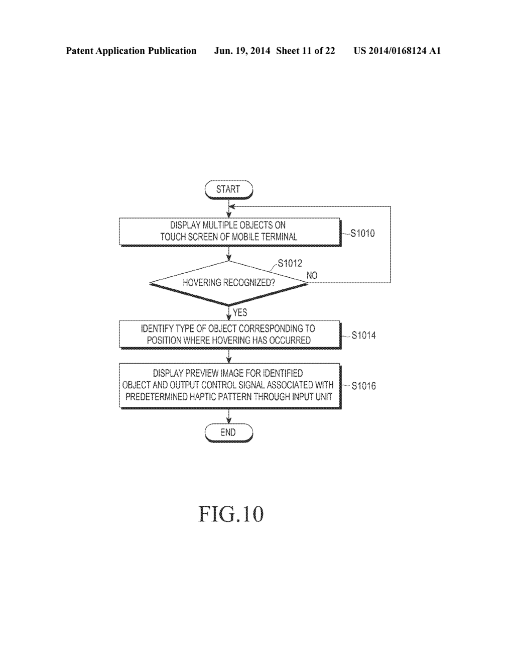 METHOD AND APPARATUS FOR CONTROLLING HAPTIC FEEDBACK OF AN INPUT TOOL FOR     A MOBILE TERMINAL - diagram, schematic, and image 12