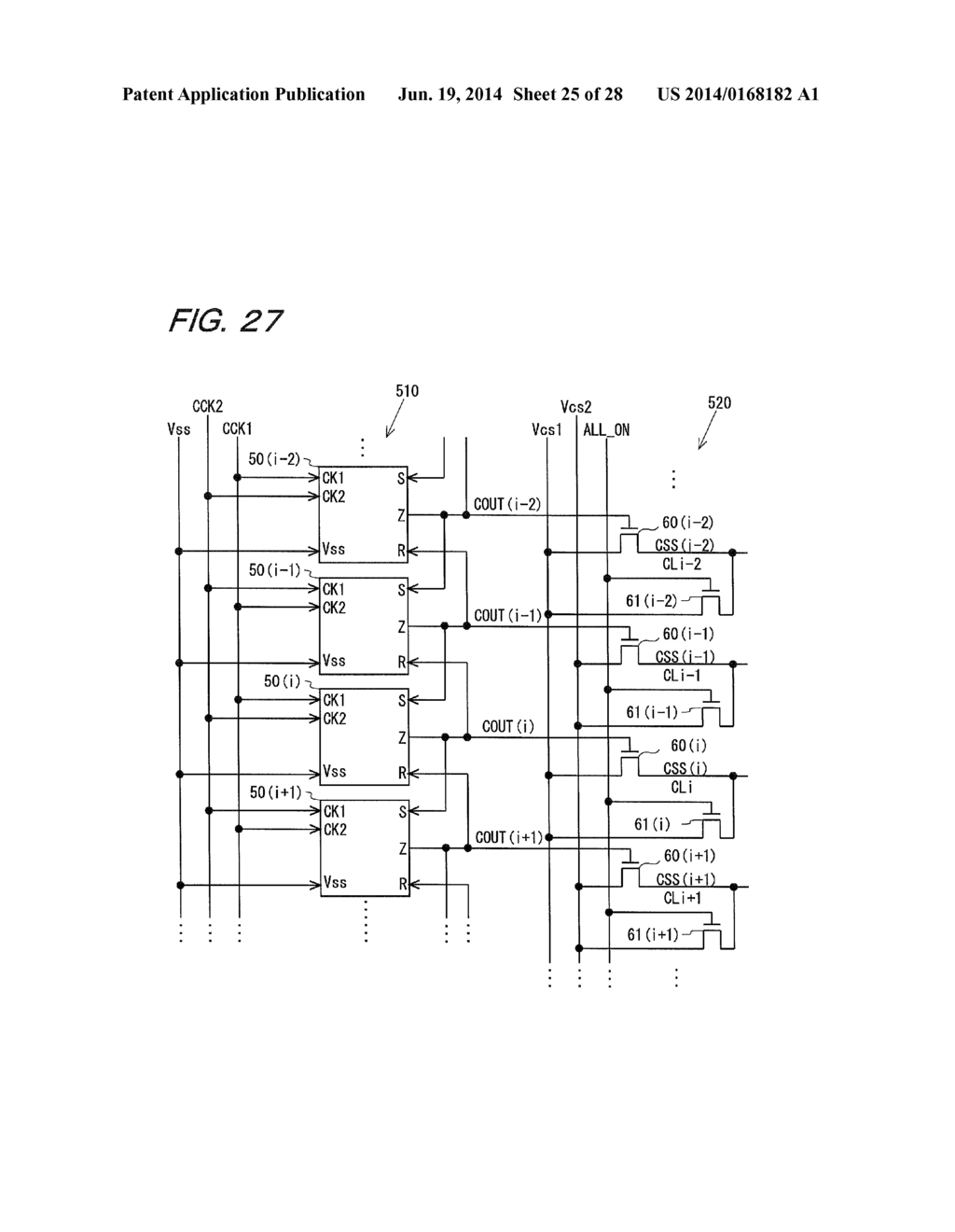 LIQUID CRYSTAL DISPLAY DEVICE AND METHOD FOR DRIVING AUXILIARY CAPACITANCE     LINES - diagram, schematic, and image 26