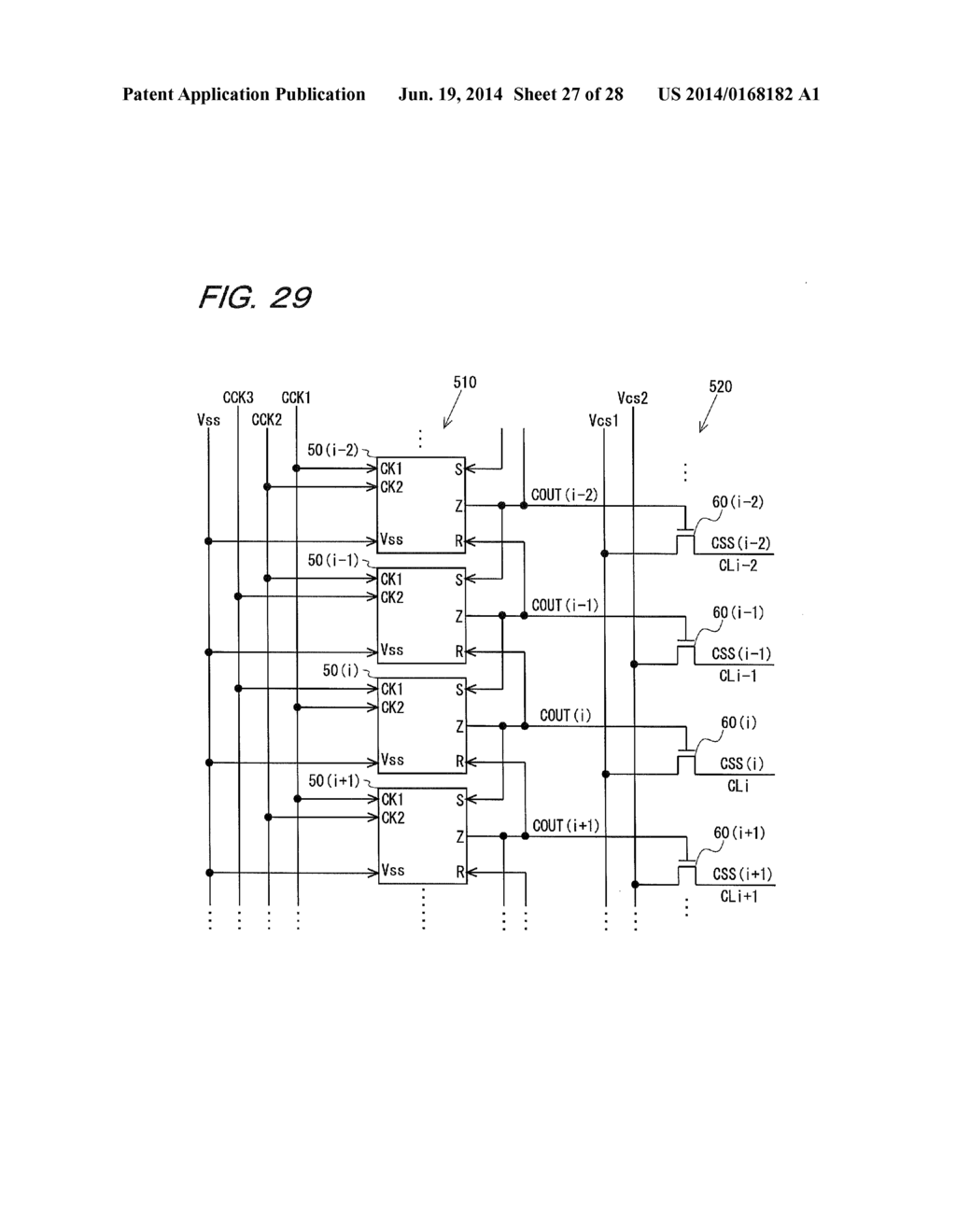 LIQUID CRYSTAL DISPLAY DEVICE AND METHOD FOR DRIVING AUXILIARY CAPACITANCE     LINES - diagram, schematic, and image 28