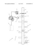 CONVEYING SYSTEM FOR PIECES OF LUGGAGE, CHECK-IN SYSTEM COMPRISING SUCH A     CONVEYING SYSTEM AND METHOD FOR USING SUCH A CONVEYING SYSTEM diagram and image