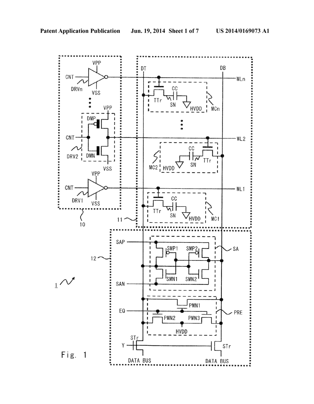 SEMICONDUCTOR INTEGRATED CIRCUIT WITH THICK GATE OXIDE WORD LINE DRIVING     CIRCUIT - diagram, schematic, and image 02