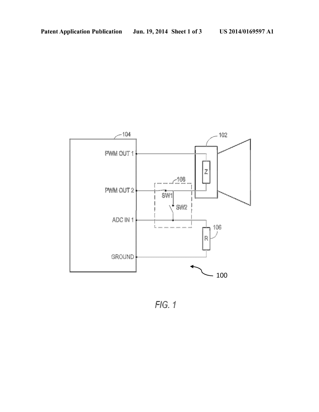 HEARING INSTRUMENT AND METHOD OF IDENTIFYING AN OUTPUT TRANSDUCER OF A     HEARING INSTRUMENT - diagram, schematic, and image 02