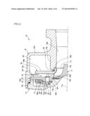 STOPPER STRUCTURE FOR REGULATING OPENING DEGREE OF NOZZLE VANE IN     TURBOCHARGER diagram and image