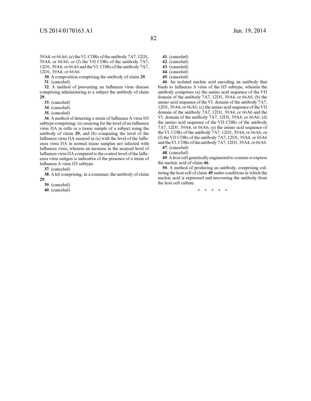 MONOCLONAL ANTIBODIES AGAINST INFLUENZA VIRUS GENERATED BY CYCLICAL     ADMINISTRATION AND USES THEREOF - diagram, schematic, and image 115