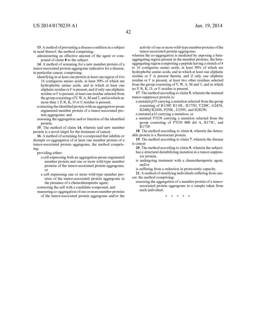 METHODS FOR SCREENING INHIBITORS OF TUMOR ASSOCIATED PROTEIN AGGREGATION - diagram, schematic, and image 75