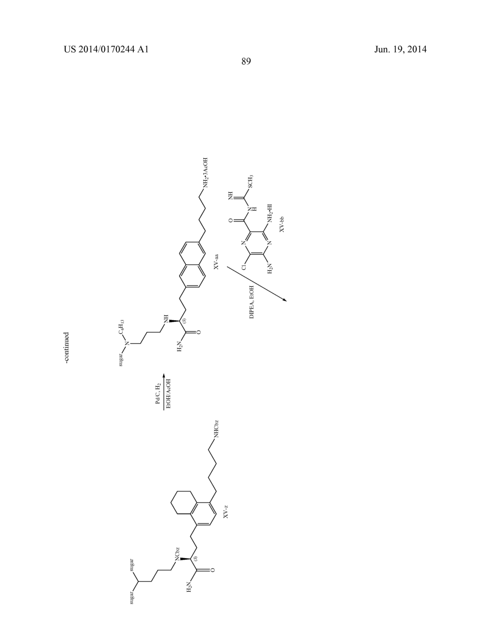 3,5-DIAMINO-6-CHLORO-N-(N-(4-PHENYLBUTYL)CARBAMIMIDOYL) PYRAZINE-2-     CARBOXAMIDE COMPOUNDS - diagram, schematic, and image 96