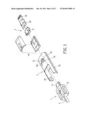 ASSEMBLED CONNECTING DEVICE WITH A PROTECTIVE SLEEVE diagram and image