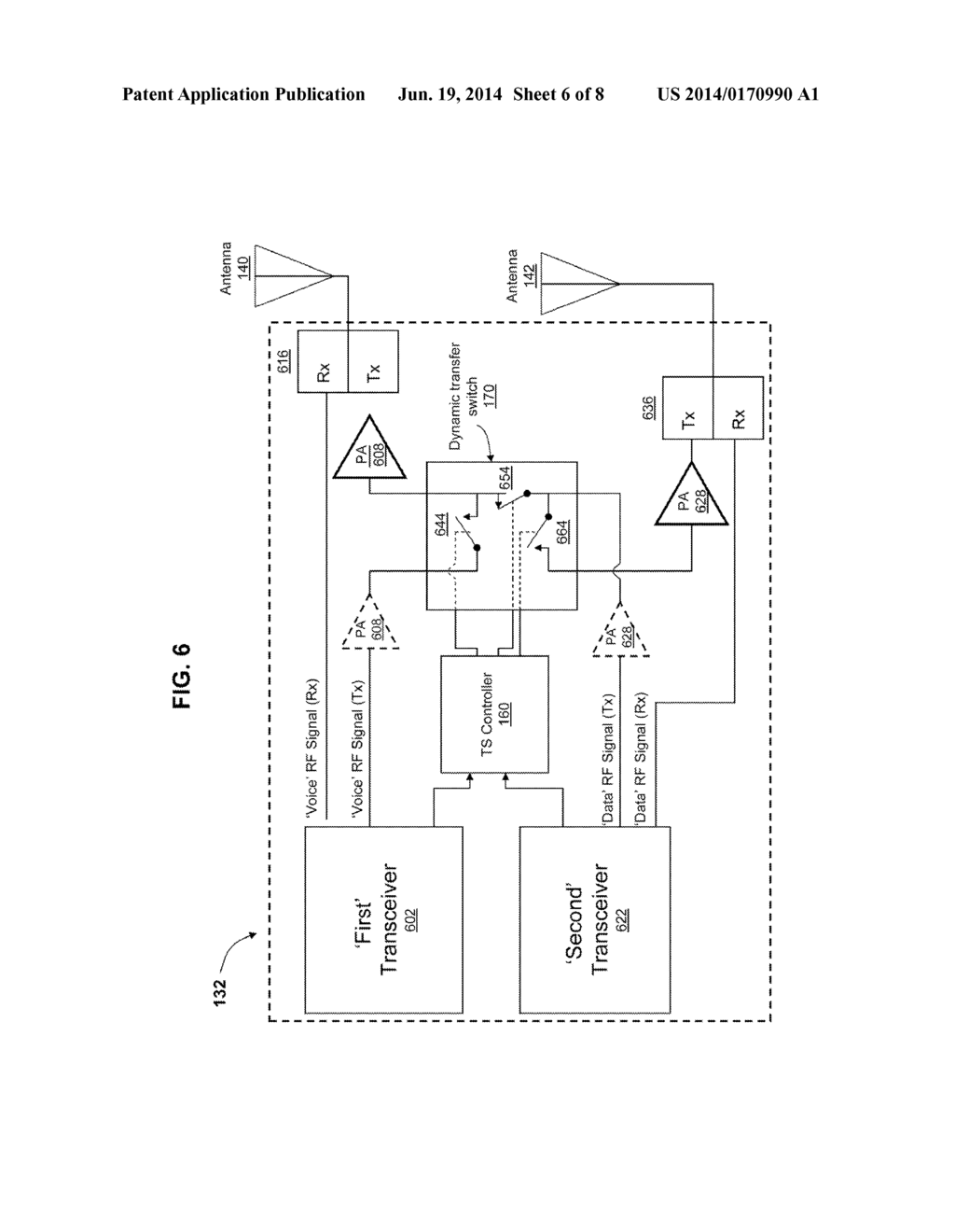 ANTENNA TRANSFER SWITCHING FOR SIMULTANEOUS VOICE AND DATA - diagram, schematic, and image 07