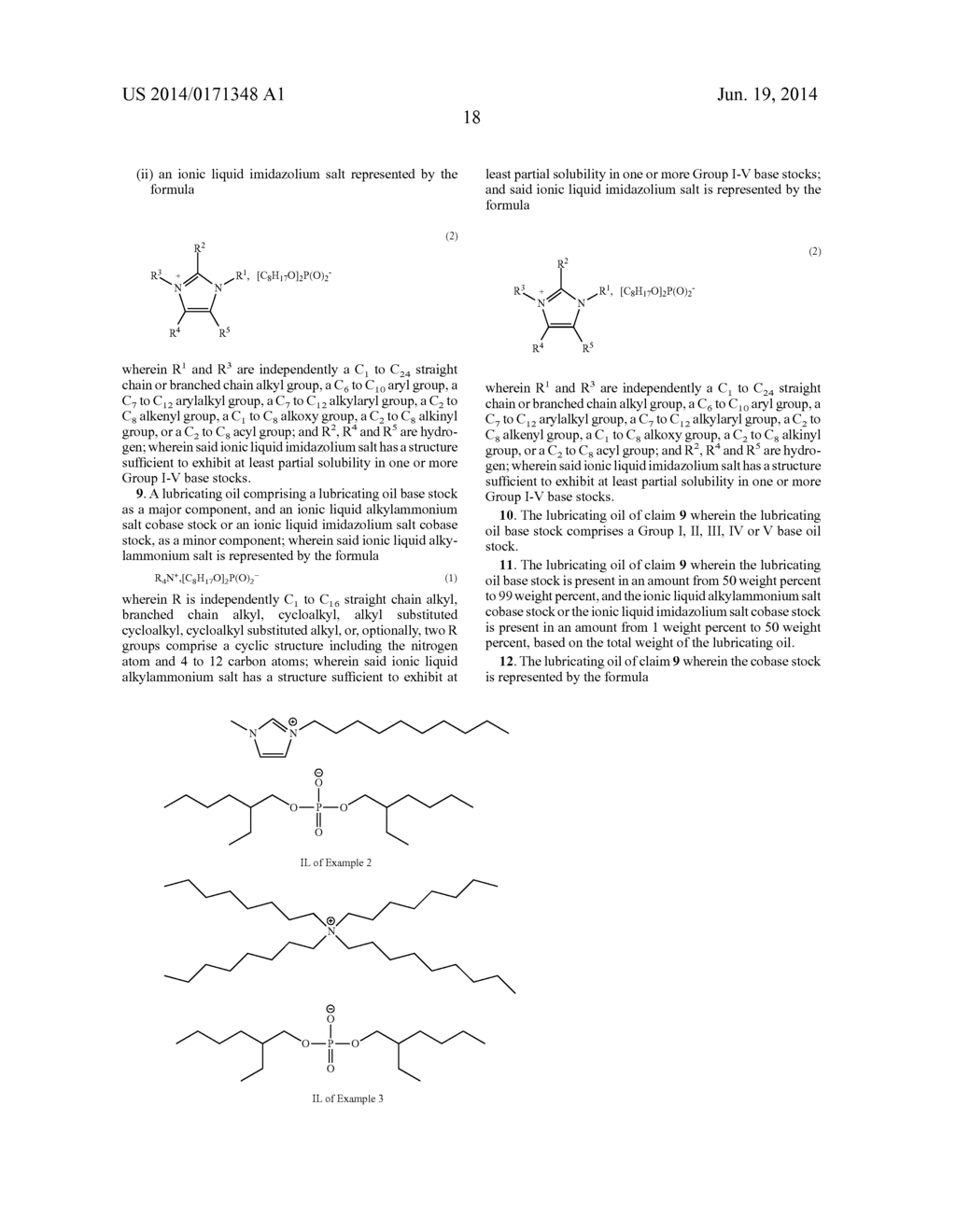 IONIC LIQUIDS AS LUBRICATING OIL BASE STOCKS, COBASE STOCKS     ANDMULTIFUNCTIONAL FUNCTIONAL FLUIDS - diagram, schematic, and image 20