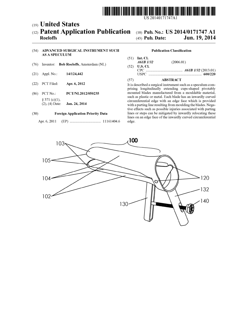 ADVANCED SURGICAL INSTRUMENT SUCH AS A SPECULUM - diagram, schematic, and image 01