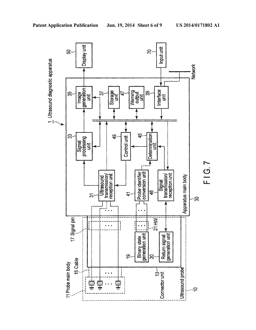 ULTRASOUND DIAGNOSTIC APPARATUS AND ULTRASOUND PROBE - diagram, schematic, and image 07