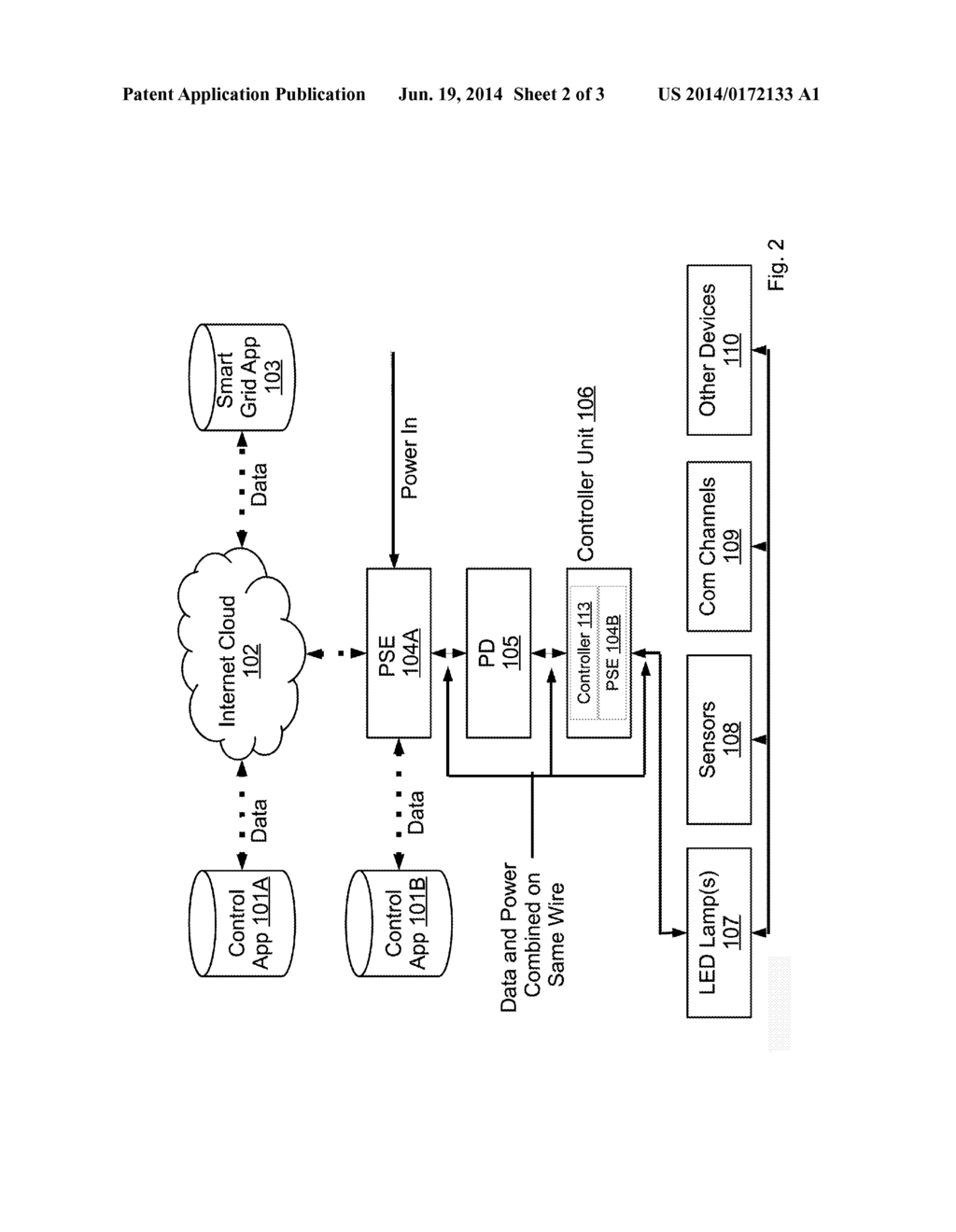 SYSTEM, METHOD, AND APPARATUS FOR POWERING, CONTROLLING, AND COMMUNICATING     WITH LED LIGHTS USING MODIFIED POWER-OVER-ETHERNET - diagram, schematic, and image 03