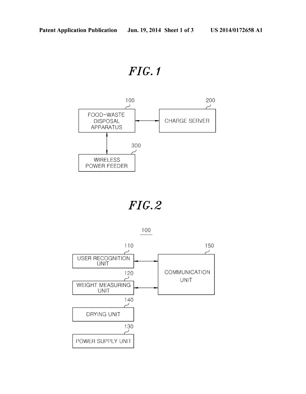 VOLUME-RATE FOOD-WASTE DISPOSAL APPARATUS AND CHARGING APPARATUS FOR USE     WITH THE SAME - diagram, schematic, and image 02