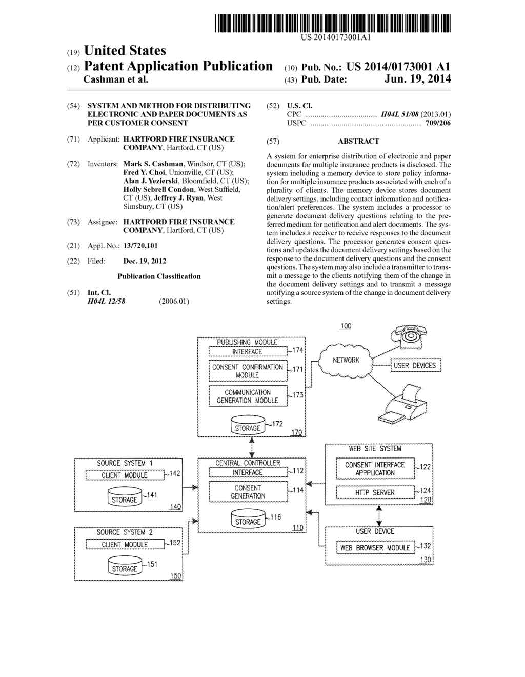 SYSTEM AND METHOD FOR DISTRIBUTING ELECTRONIC AND PAPER DOCUMENTS AS PER     CUSTOMER CONSENT - diagram, schematic, and image 01