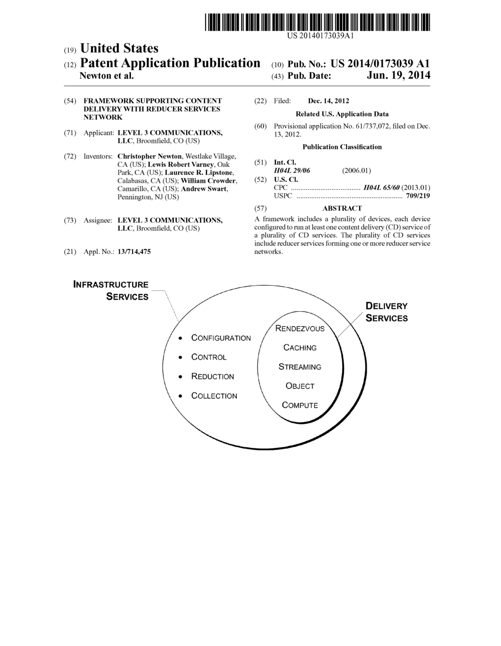 Framework Supporting Content Delivery With Reducer Services Network - diagram, schematic, and image 01