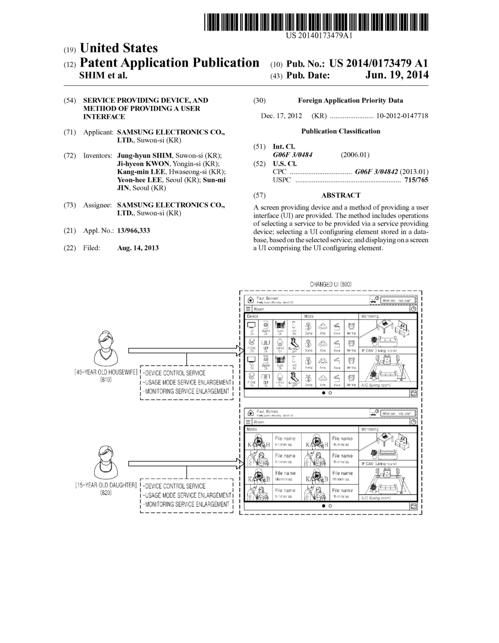 SERVICE PROVIDING DEVICE, AND METHOD OF PROVIDING A USER INTERFACE - diagram, schematic, and image 01