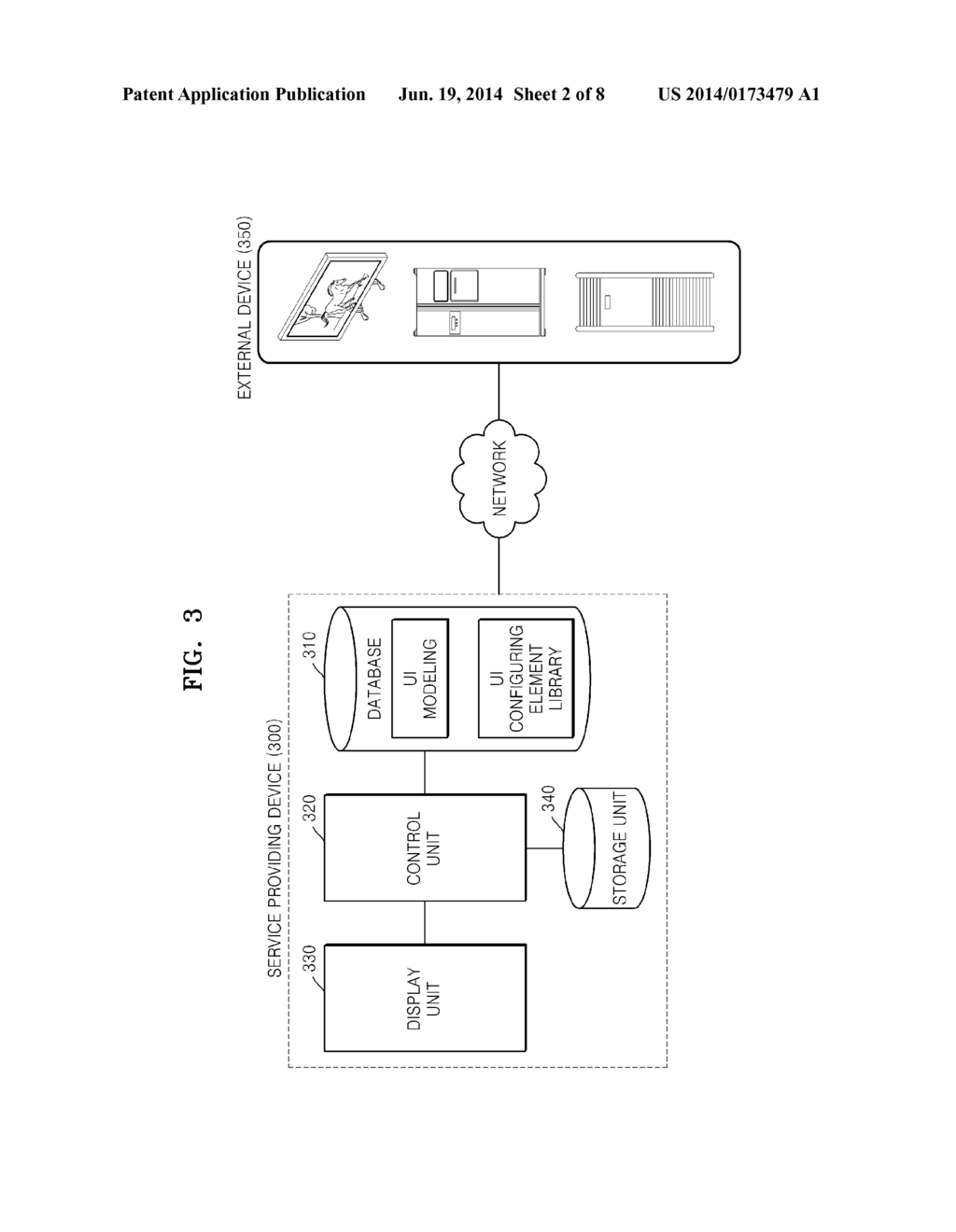 SERVICE PROVIDING DEVICE, AND METHOD OF PROVIDING A USER INTERFACE - diagram, schematic, and image 03