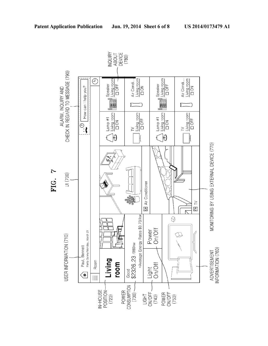 SERVICE PROVIDING DEVICE, AND METHOD OF PROVIDING A USER INTERFACE - diagram, schematic, and image 07
