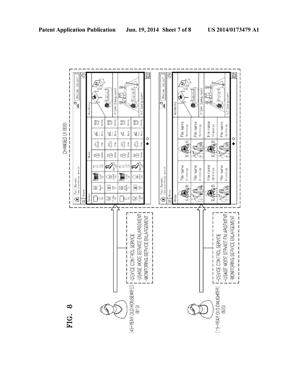 SERVICE PROVIDING DEVICE, AND METHOD OF PROVIDING A USER INTERFACE - diagram, schematic, and image 08