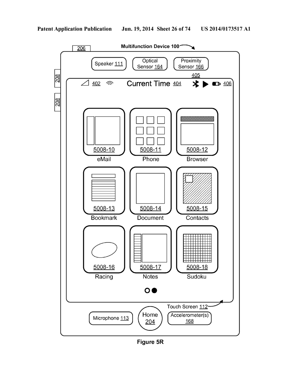 Device, Method, and Graphical User Interface for Managing Concurrently     Open Software Applications - diagram, schematic, and image 27