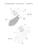 UPPER FOR SHOES WITH PERFORATED SOLE TO BE MOUNTED ON VENTILATED OR     PERSPIRATING BOTTOMS diagram and image