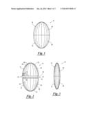 COLLAPSIBLE AND/OR ERECTABLE SUBSTANTIALLY EGG-SHAPED CONTAINER AND     METHODS OF USE THEREOF diagram and image