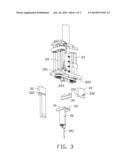 MOUNTING ASSEMBLY FOR ADHESIVE DISPENSER AND ADHESIVE DISPENSER USING SAME diagram and image