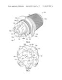 Drilling Systems and Fixed Cutter Bits with Adjustable Depth-of-Cut to     Control Torque-on-Bit diagram and image