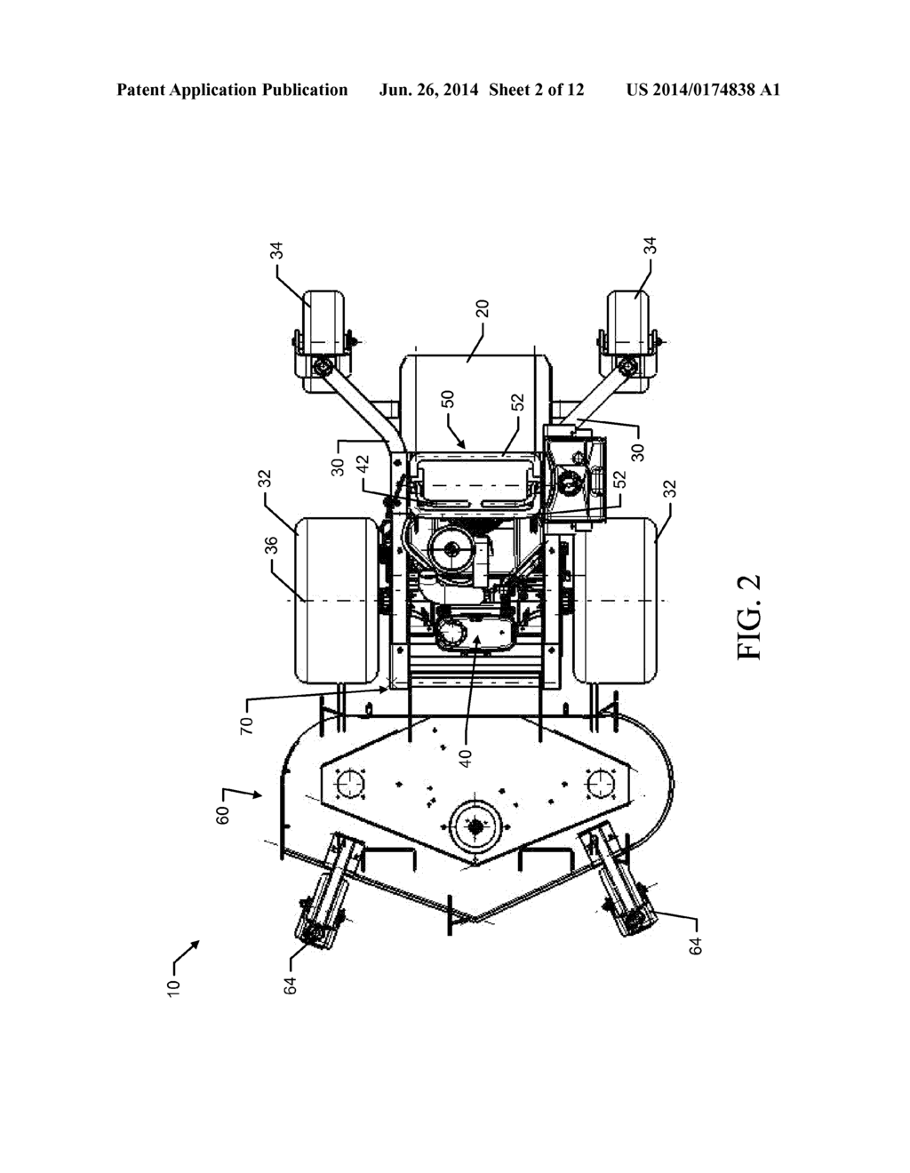 Front-Mounted Stand-On Lawn Care Vehicle - diagram, schematic, and image 03