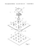 KEYBOARD EQUIPPED WITH ILLUMINATED KEYCAPS diagram and image