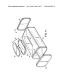 WIPES DISPENSING CONTAINER HAVING IMPROVED EASE OF REFILLABILITY diagram and image