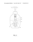 DISPENSING CONTAINER WITH ENHANCED APPEARANCE diagram and image