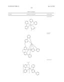 HETEROLEPTIC IRIDIUM CARBENE COMPLEXES AND LIGHT EMITTING DEVICE USING     THEM diagram and image