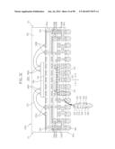 SEMICONDUCTOR DEVICES, PACKAGE SUBSTRATES, SEMICONDUCTOR PACKAGES, PACKAGE     STACK STRUCTURES, AND ELECTRONIC SYSTEMS HAVING FUNCTIONALLY ASYMMETRIC     CONDUCTIVE ELEMENTS diagram and image