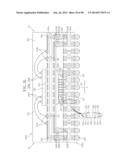 SEMICONDUCTOR DEVICES, PACKAGE SUBSTRATES, SEMICONDUCTOR PACKAGES, PACKAGE     STACK STRUCTURES, AND ELECTRONIC SYSTEMS HAVING FUNCTIONALLY ASYMMETRIC     CONDUCTIVE ELEMENTS diagram and image