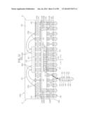 SEMICONDUCTOR DEVICES, PACKAGE SUBSTRATES, SEMICONDUCTOR PACKAGES, PACKAGE     STACK STRUCTURES, AND ELECTRONIC SYSTEMS HAVING FUNCTIONALLY ASYMMETRIC     CONDUCTIVE ELEMENTS diagram and image